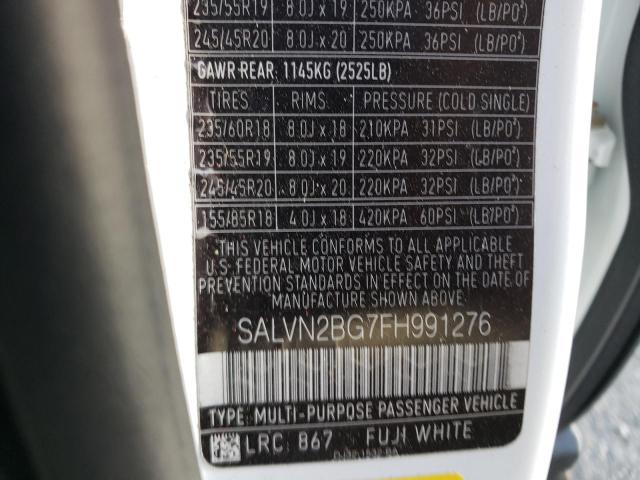 Photo 10 from auction – 2015 LAND ROVER RANGE ROVE with VIN SALVN2BG7FH991276