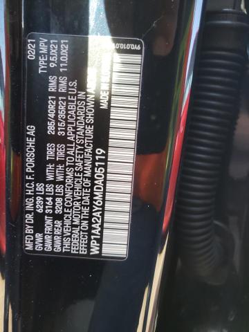Photo 10 from auction – 2021 PORSCHE CAYENNE with VIN WP1AA2AY6MDA05119