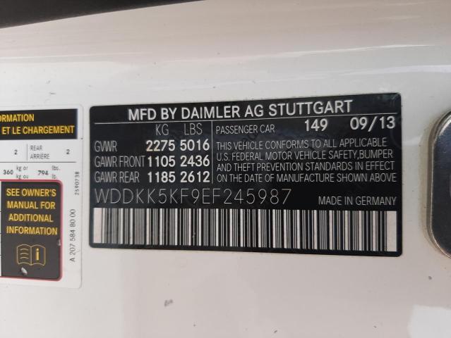 Photo 10 from auction – 2014 MERCEDES-BENZ E 350 with VIN WDDKK5KF9EF245987