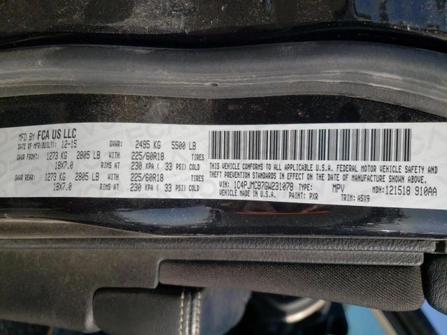 Photo 10 from auction – 2016 JEEP CHEROKEE L with VIN 1C4PJMCB7GW231078