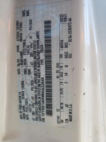 Photo 10 from auction – 2006 FORD ECONOLINE with VIN 1FTRE14W46HA33848