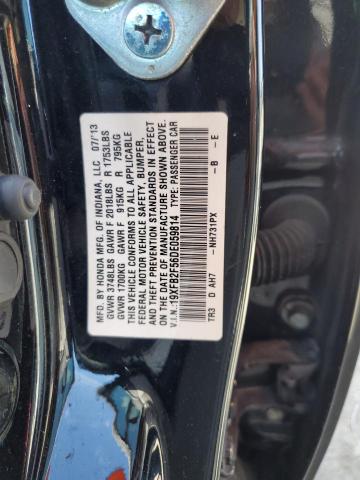 Photo 10 from auction – 2013 HONDA CIVIC LX with VIN 19XFB2F56DE059814