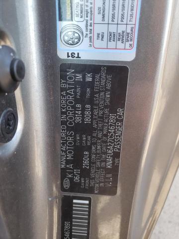 Photo 10 from auction – 2012 KIA FORTE EX with VIN KNAFU6A27C5467891