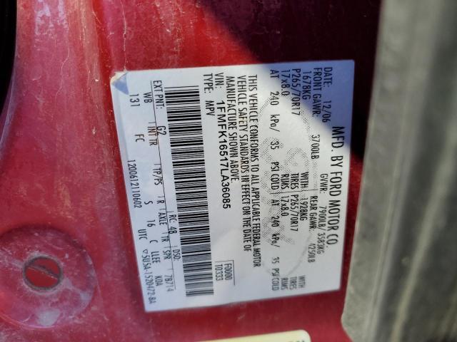 Photo 10 from auction – 2007 FORD EXPEDITION with VIN 1FMFK16517LA36085