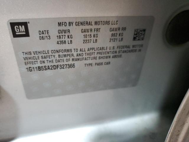 Фото 10 с аукциона – 2013 CHEVROLET MALIBU LS с VIN 1G11B5SA2DF327366