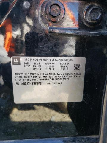 Photo 10 from auction – 2017 CHEVROLET IMPALA PRE with VIN 2G1145S37H9164840
