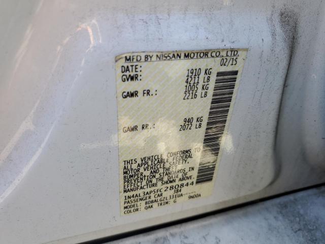 Photo 10 from auction – 2015 NISSAN ALTIMA 2.5 with VIN 1N4AL3AP5FC280844