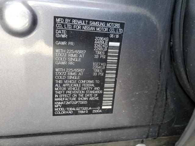 Photo 10 from auction – 2016 NISSAN ROGUE S with VIN KNMAT2MT0GP711615