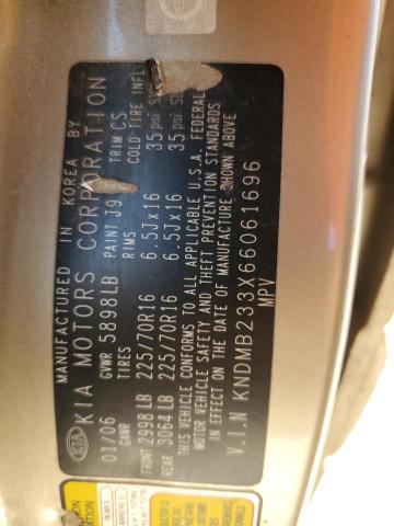 Photo 10 from auction – 2006 KIA SEDONA with VIN KNDMB233X66061696