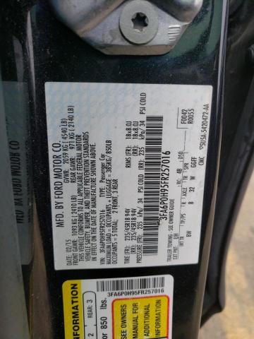 Photo 10 from auction – 2015 FORD FUSION SE with VIN 3FA6P0H95FR257016