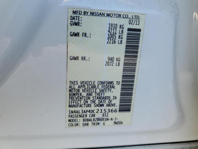 Photo 10 from auction – 2013 NISSAN ALTIMA 2.5 with VIN 1N4AL3AP4DC215366