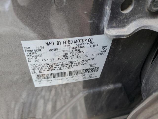 Photo 10 from auction – 2009 FORD EDGE LIMIT with VIN 2FMDK39C79BA47978