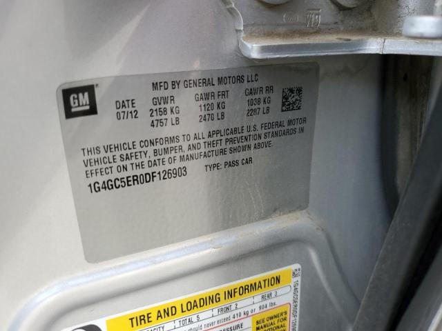 Photo 10 from auction – 2013 BUICK LACROSSE with VIN 1G4GC5ER0DF126903