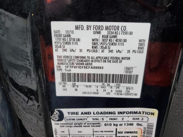 Photo 10 from auction – 2014 FORD F150 SUPER with VIN 1FTFW1EF5EFA59593
