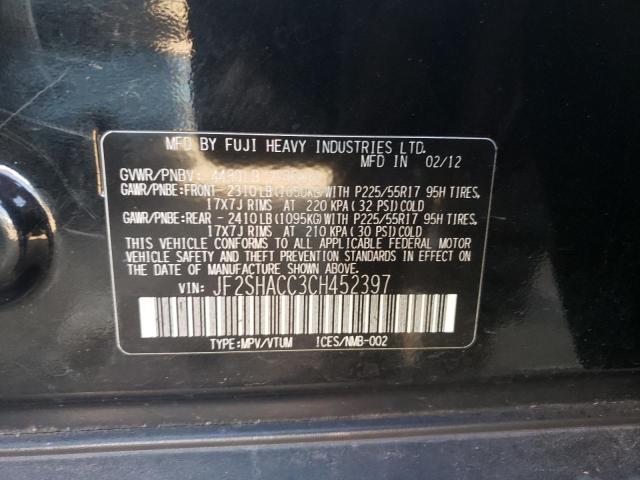 Photo 10 from auction – 2012 SUBARU FORESTER 2 with VIN JF2SHACC3CH452397