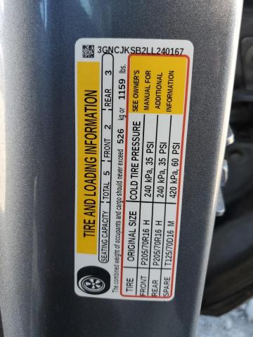Photo 10 from auction – 2020 CHEVROLET TRAX LS with VIN 3GNCJKSB2LL240167