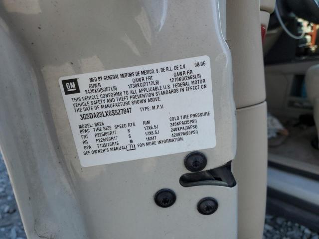 Photo 10 from auction – 2006 BUICK RENDEZVOUS with VIN 3G5DA03LX6S527847