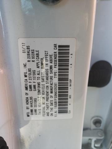 Photo 10 from auction – 2017 ACURA TLX TECH with VIN 19UUB1F5XHA009381