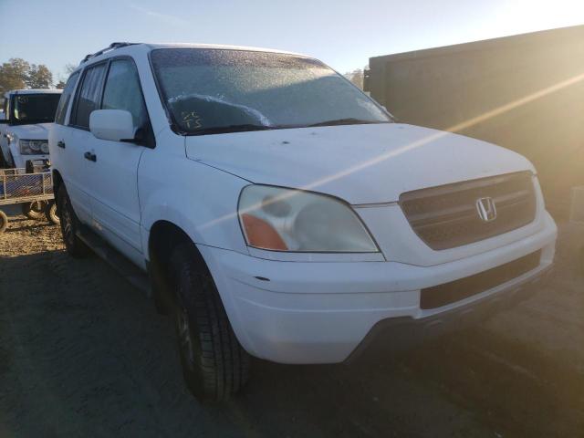 HONDA PILOT EX 2003 with VIN 2HKYF18443H603684 - Photo from auction