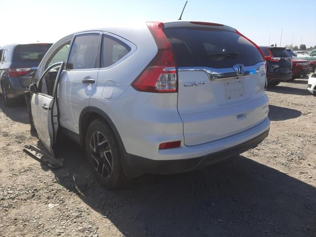 Photo 3 from auction – 2016 HONDA CR-V SE with VIN 5J6RM4H47GL024499