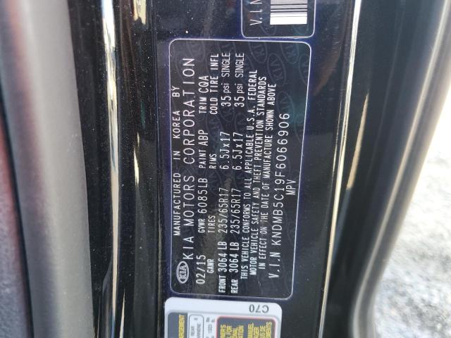 Photo 10 from auction – 2015 KIA SEDONA LX with VIN KNDMB5C19F6066906
