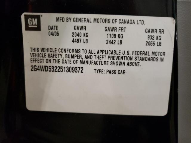 Photo 10 from auction – 2005 BUICK LACROSSE C with VIN 2G4WD532251309372