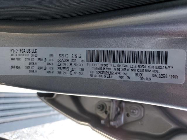 Photo 10 from auction – 2020 RAM 1500 LIMIT with VIN 1C6SRFHT9LN212975