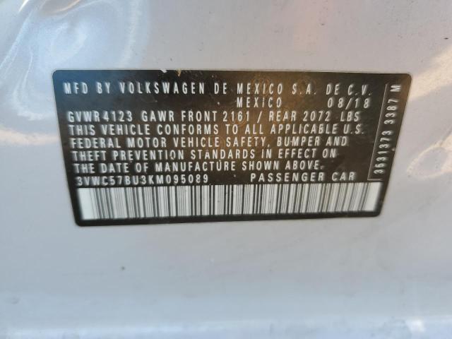 Photo 10 from auction – 2019 VOLKSWAGEN JETTA S with VIN 3VWC57BU3KM095089
