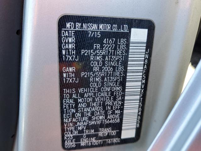 Photo 10 from auction – 2015 NISSAN JUKE S with VIN JN8AF5MVXFT564658
