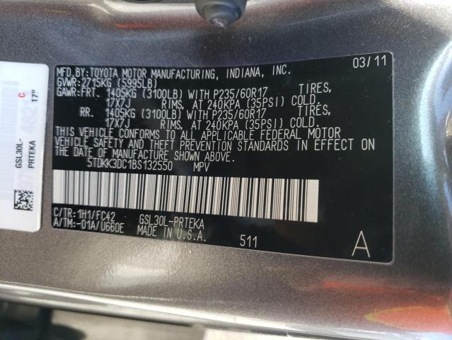 Photo 10 from auction – 2011 TOYOTA SIENNA LE with VIN 5TDKK3DC1BS132550