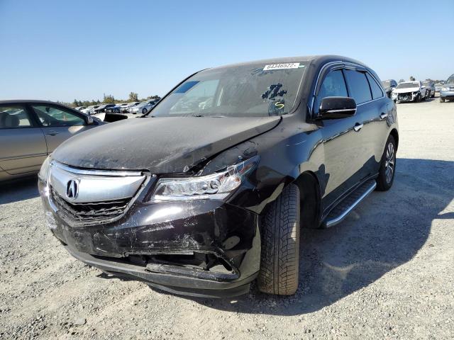 Photo 2 from auction – 2014 ACURA MDX TECHNO with VIN 5FRYD3H61EB016913