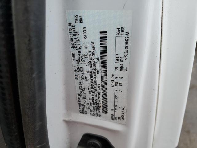 Photo 10 from auction – 2012 FORD ECONOLINE with VIN 1FTNE1EW7CDB12561