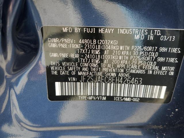 Photo 10 from auction – 2014 SUBARU FORESTER 2 with VIN JF2SJAEC8EH426463