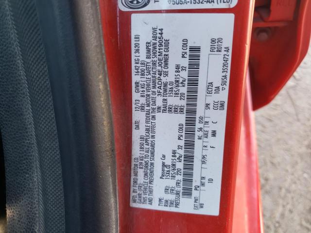 Photo 10 from auction – 2014 FORD FIESTA SE with VIN 3FADP4EJ0EM190544
