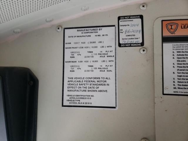 Photo 10 from auction – 2011 IC COMM BUS with VIN 4DRBUAAN5BB261818