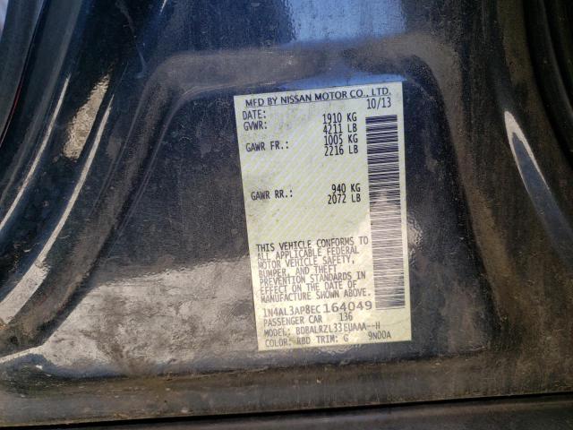 Photo 10 from auction – 2014 NISSAN ALTIMA 2.5 with VIN 1N4AL3AP8EC164049