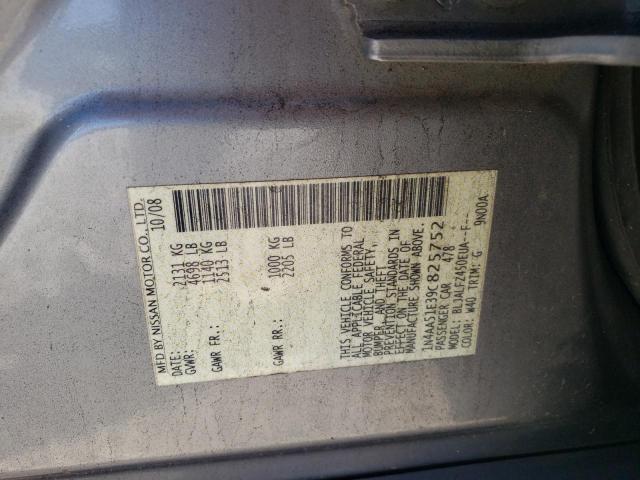 Photo 10 from auction – 2009 NISSAN MAXIMA S with VIN 1N4AA51E39C825752