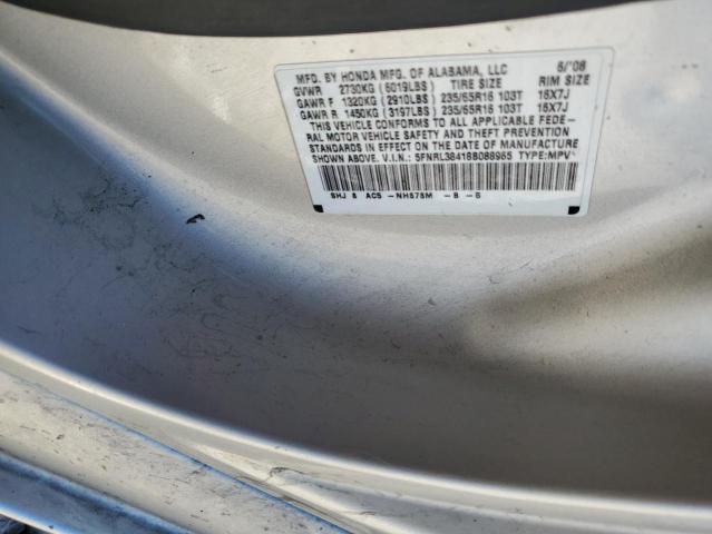 Photo 10 from auction – 2008 HONDA ODYSSEY with VIN 5FNRL38418B088965