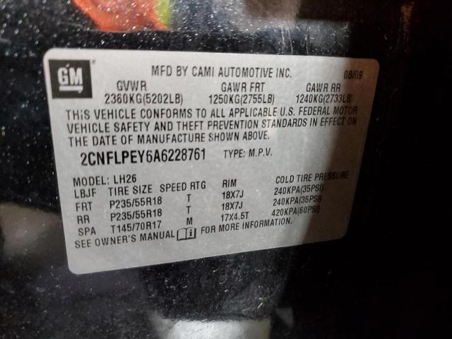Photo 10 from auction – 2010 CHEVROLET EQUINOX LT with VIN 2CNFLPEY6A6228761