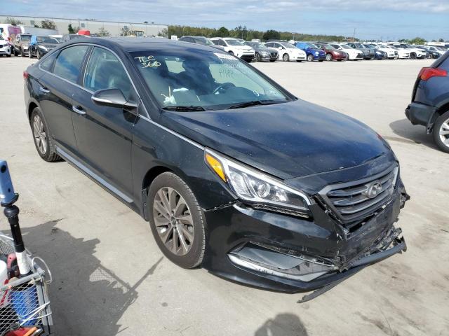 HYUNDAI SONATA SPO 2017 with VIN 5NPE34AF0HH449992 - Photo from auction