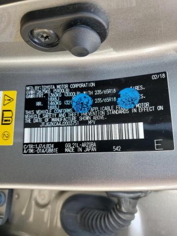 Photo 10 from auction – 2018 LEXUS RX 350 L with VIN JTJGZKCA4J2003751