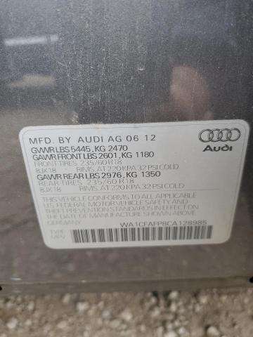 Photo 10 from auction – 2012 AUDI Q5 PREMIUM with VIN WA1CFAFP8CA128985