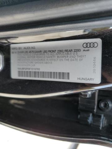 Photo 10 from auction – 2015 AUDI S3 PREMIUM with VIN WAUBFGFF6F1019793