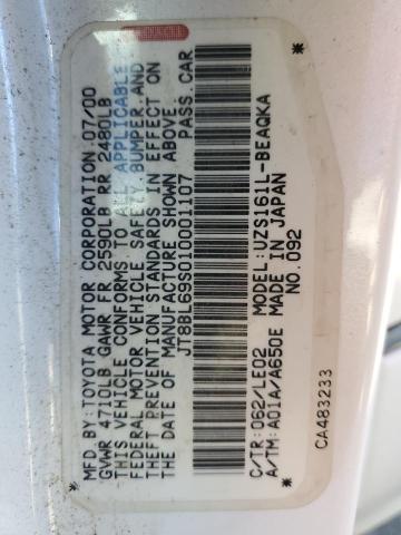 Photo 10 from auction – 2001 LEXUS GS 430 with VIN JT8BL69S010001107