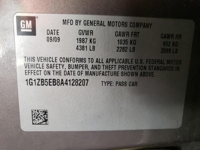 Photo 10 from auction – 2010 CHEVROLET MALIBU LS with VIN 1G1ZB5EB8A4128207
