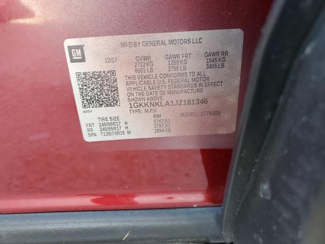 Photo 10 from auction – 2018 GMC ACADIA SLE with VIN 1GKKNKLA1JZ181346
