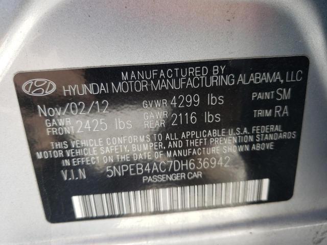 Photo 10 from auction – 2013 HYUNDAI SONATA GLS with VIN 5NPEB4AC7DH636942