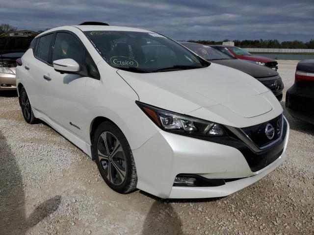 NISSAN LEAF S 2018 with VIN 1N4AZ1CP1JC302184 - Photo from auction