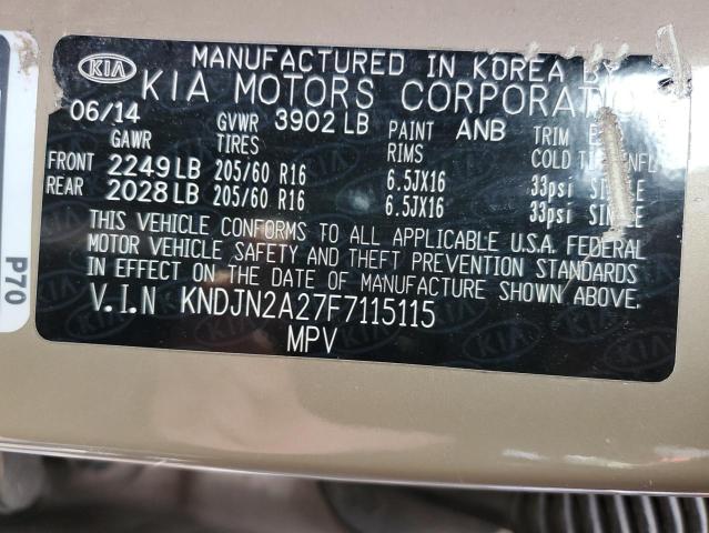 Photo 10 from auction – 2015 KIA SOUL with VIN KNDJN2A27F7115115
