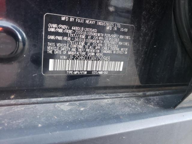Photo 10 from auction – 2010 SUBARU FORESTER 2 with VIN JF2SH6CC0AH750948